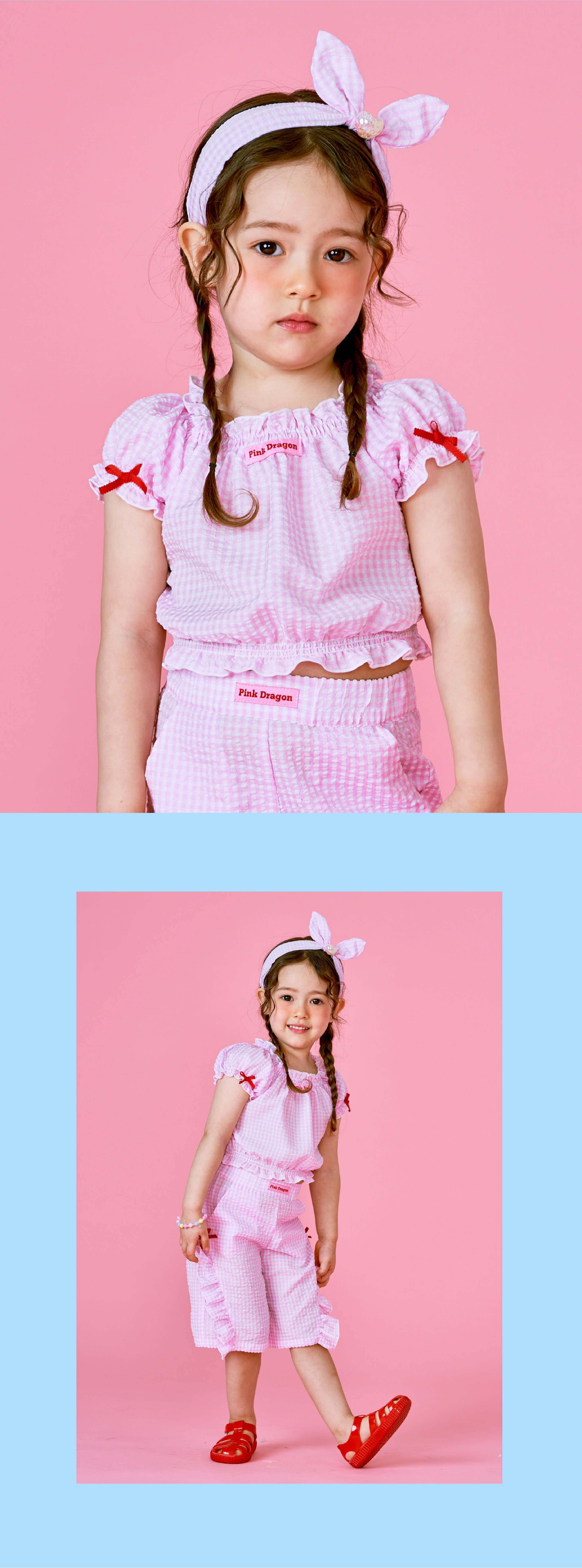 26SS 2차 P62DG5011 핑크 체크 포숑 헤어밴드-04.jpg